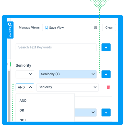 Boolean project filters